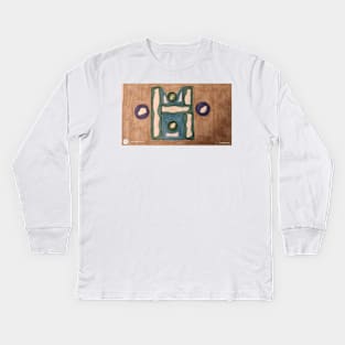 Brown Box H Kids Long Sleeve T-Shirt